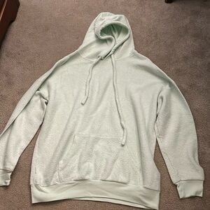 Sea Foam Green Fuzzy Sweatshirt